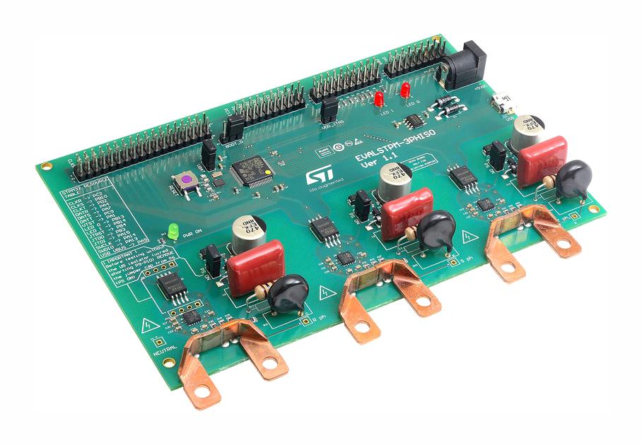 STMicroelectronics Evalstpm-3Phiso Eval Board, Three-Phase Energy Meter