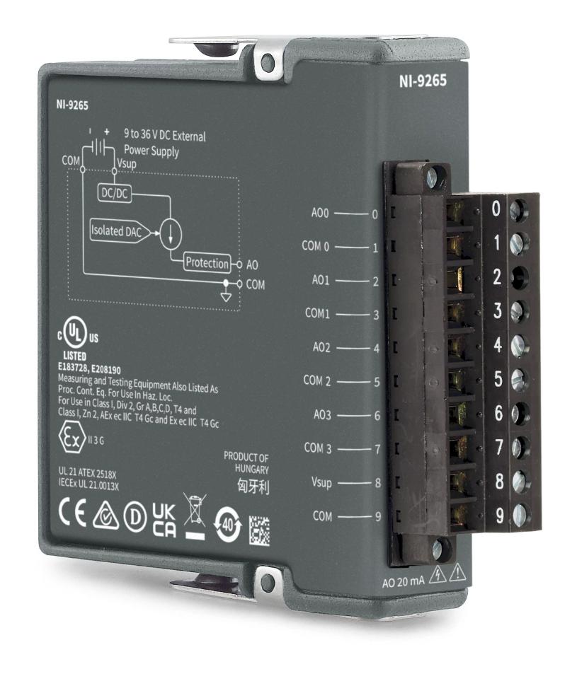 NI/emerson 779334-01 NI-9265, Current O/p Mod, C Series