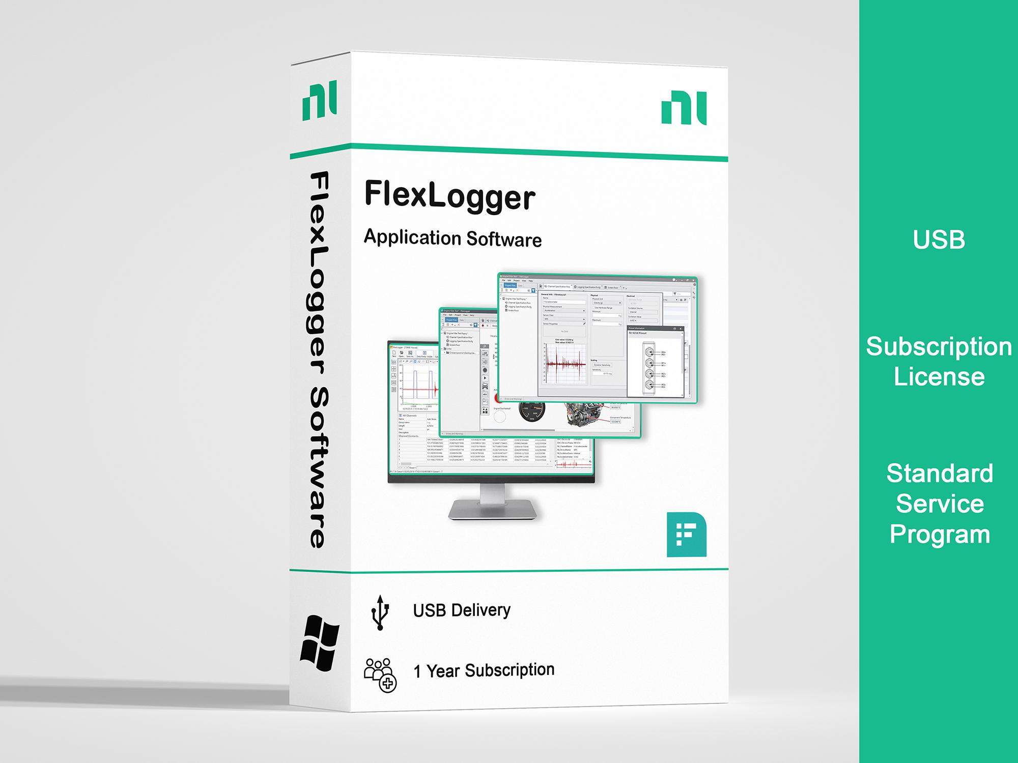 NI/emerson 785748-3501Wm Flexlogger Software, Media