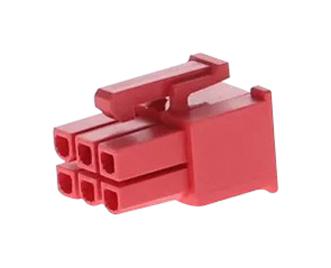 Molex 46992-0640 Connector Housing, Rcpt, 6Pos, 4.2mm, Blu