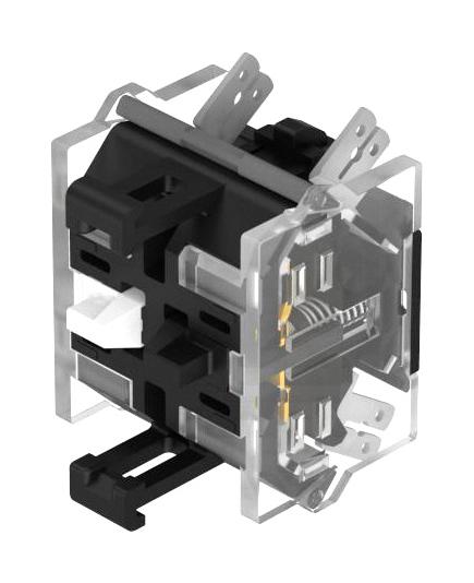 EAO 704.915.5 Contact Block, 6A, 500V, Plug In