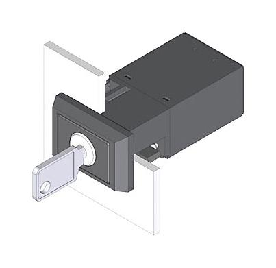 EAO 22-335.511D Keylock Sw, Dpst/spst, 10A, 400V, Screw