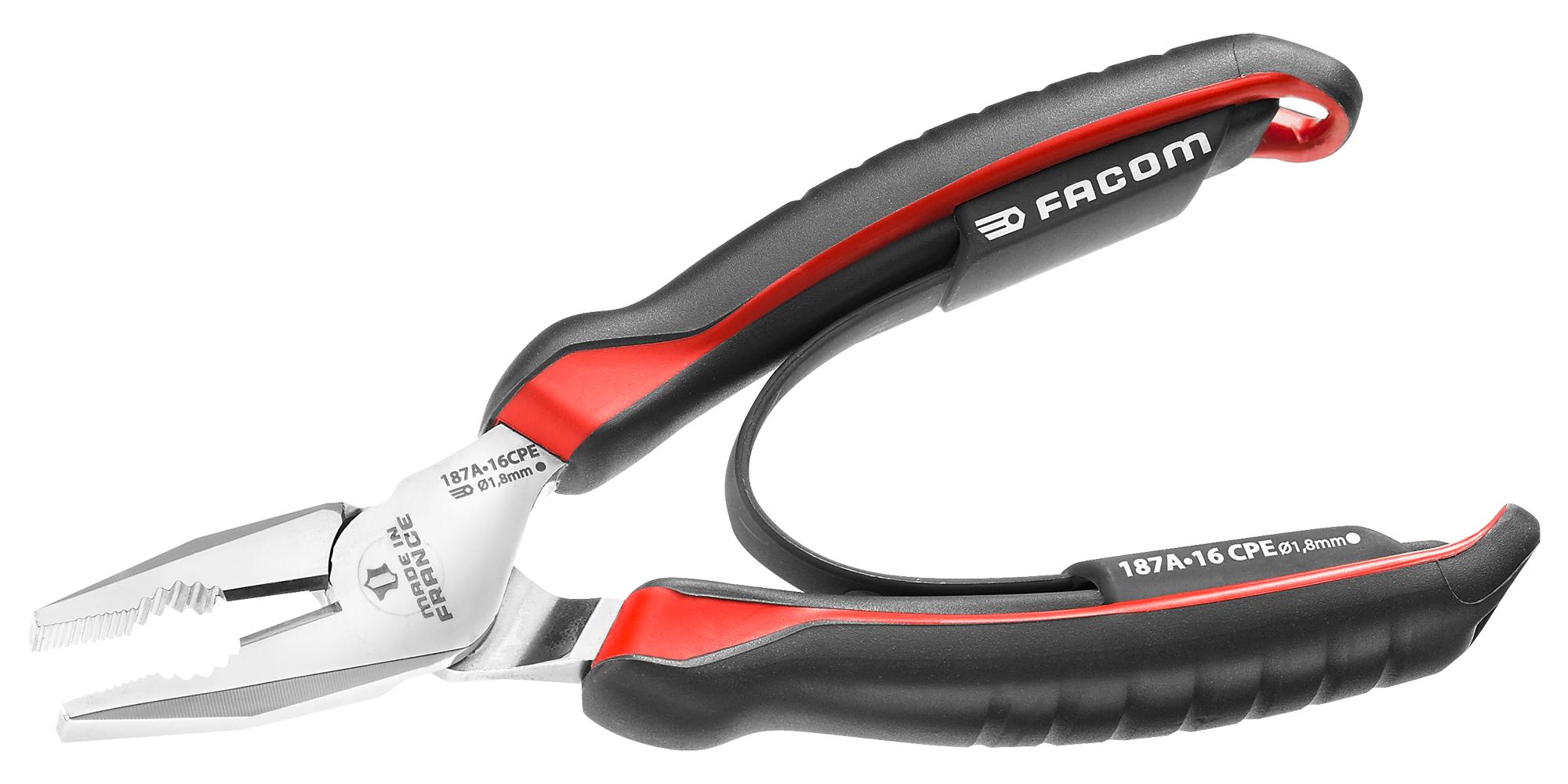 Facom 187A.16Cpe Combination Plier, 1.8mm, 165mm L