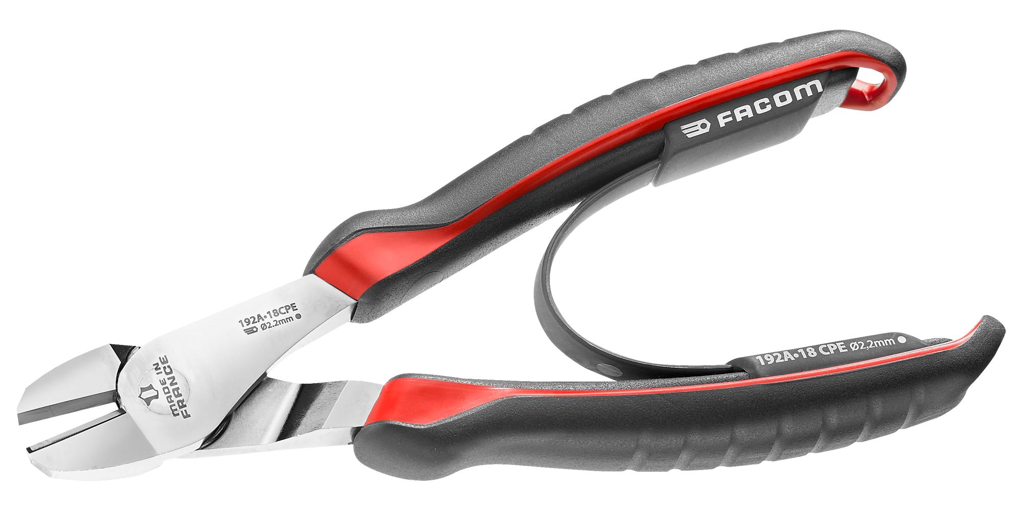 Facom 192A.18Cpe Wire Cutter, Diagonal, 2.2mm, 180mm L