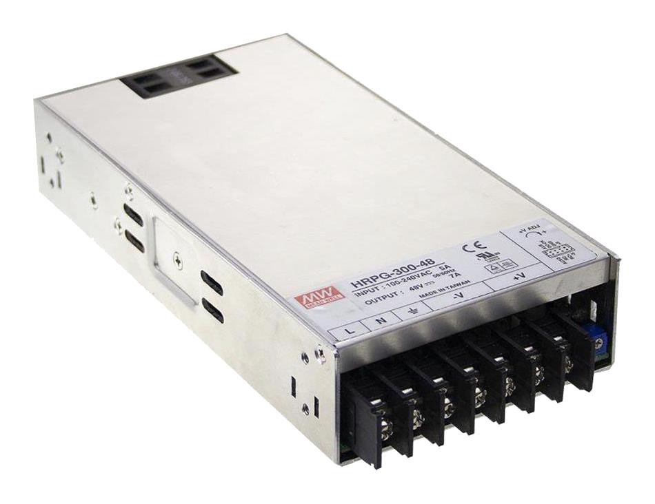 MEAN WELL Hrp-300-12 Power Supply, Ac-Dc, 12V, 27A