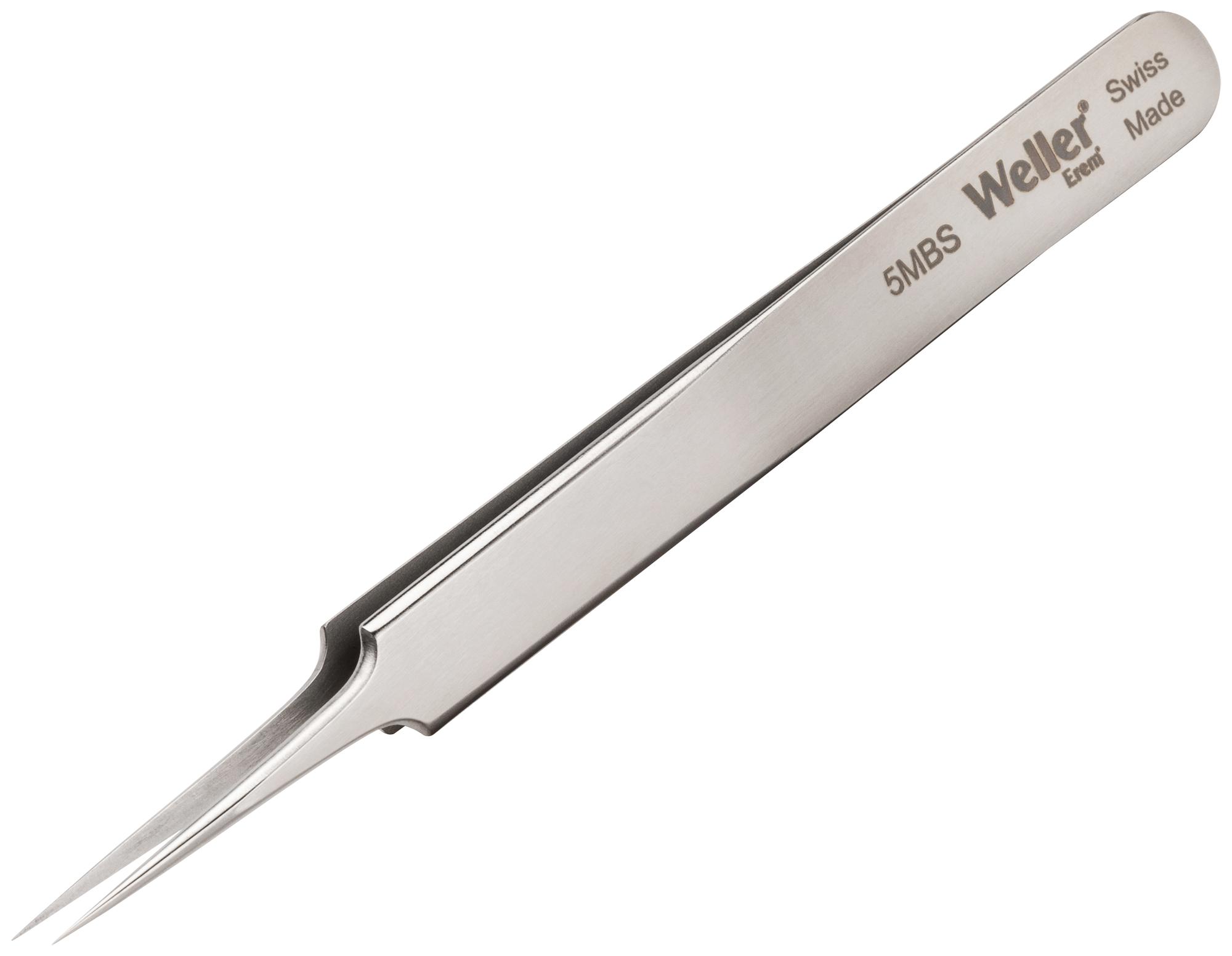 Weller Erem 5Mbs Tweezer, Precision, Strgt/pointed, 110mm