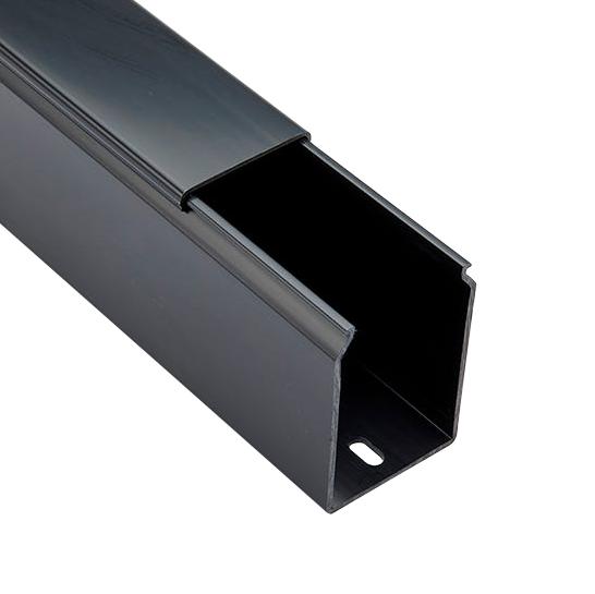 Betaduct 10300000Y Solid Wall Duct, Pvc, Black, 104X107mm