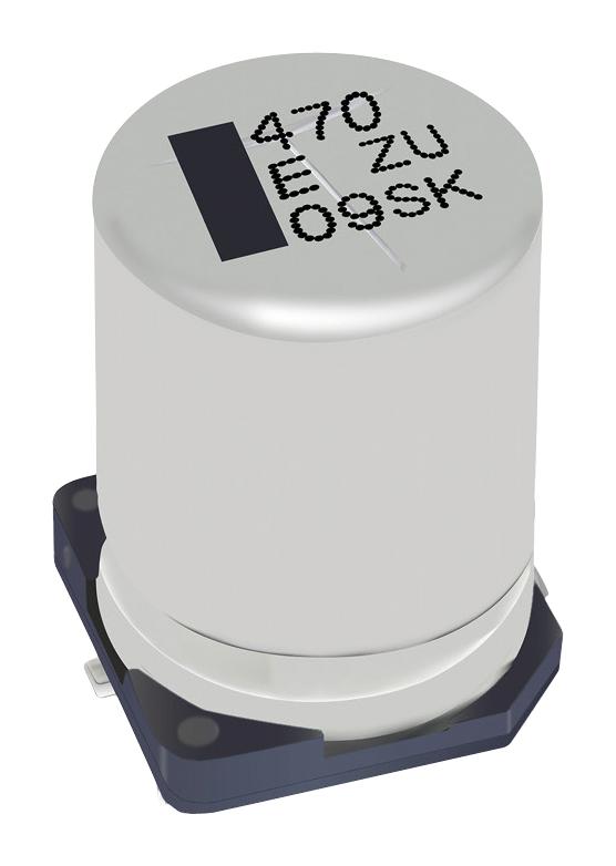 Panasonic Eehzu1E471P Capacitor, 470Uf, 25V, Alu Elec, Hybrid, Smd