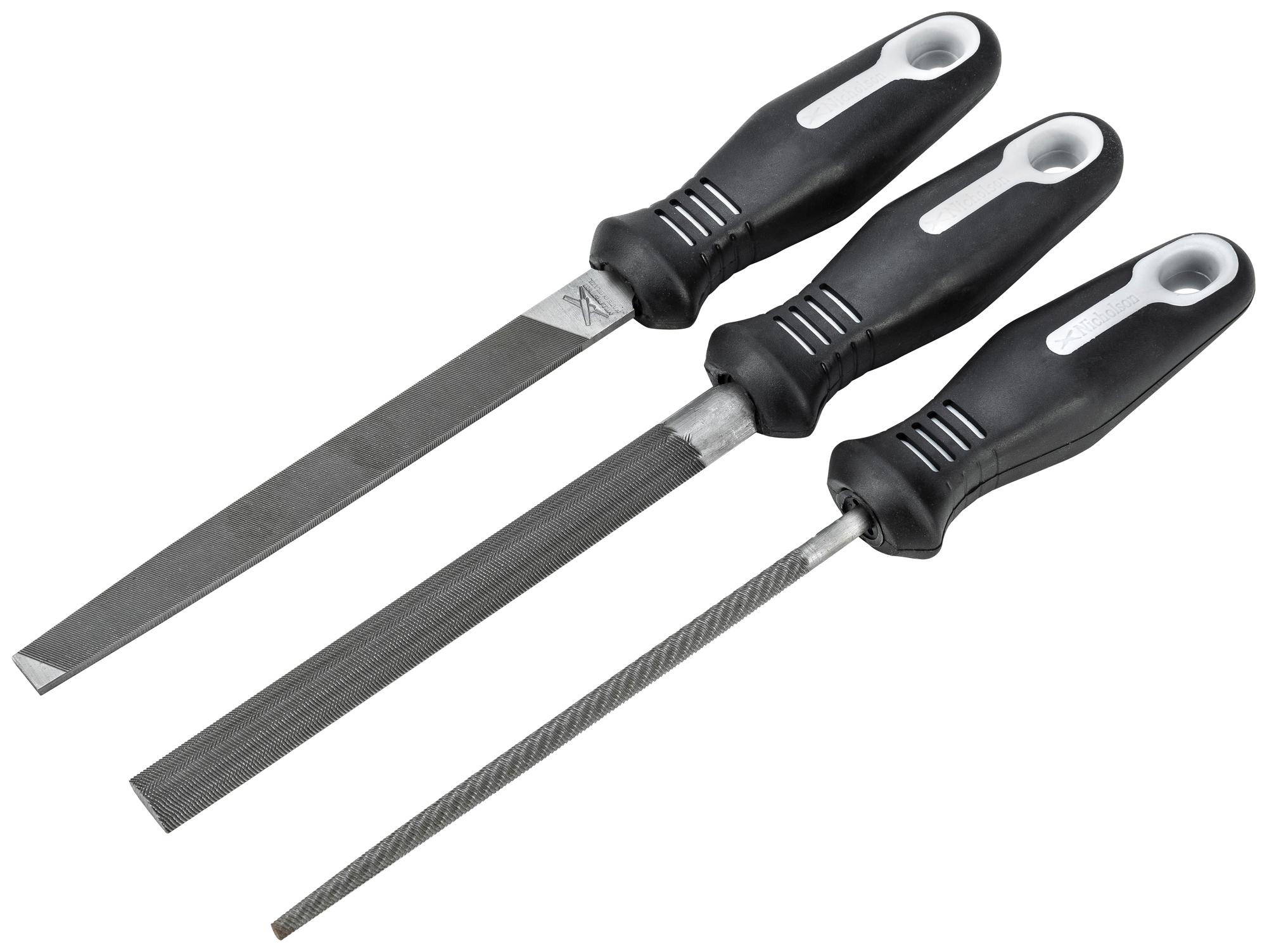 Wiss 22015Hnnn Bastard File Set W/ Handle, 152.4mm, 3Pc