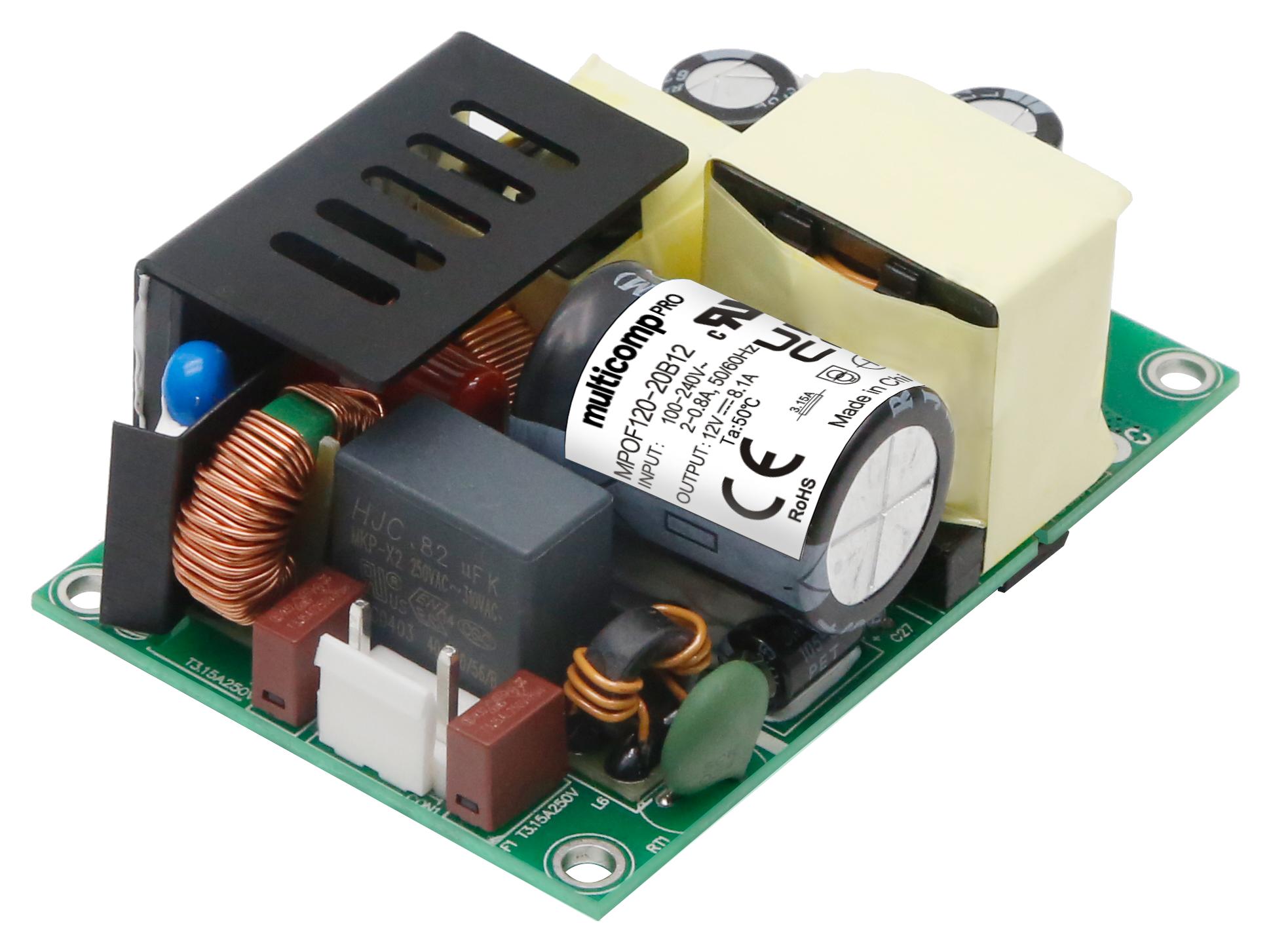 Multicomp Pro Mpof120-20B15 Power Supply, Ac-Dc, 15V, 7.6A