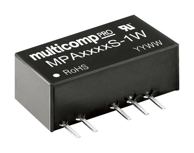 Multicomp Pro Mpa1203S-1W Dc-Dc Converter, 2 O/p, 1W