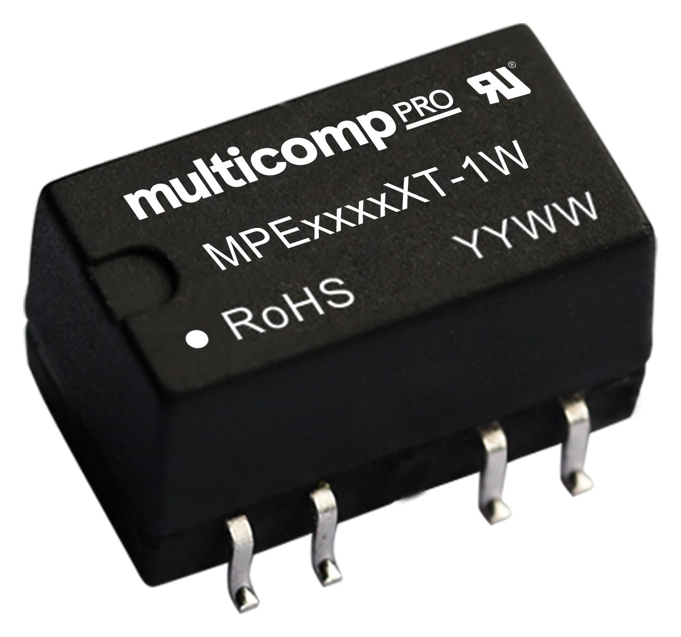 Multicomp Pro Mpe1212Xt-1W Dc-Dc Converter, 2 O/p, 1W