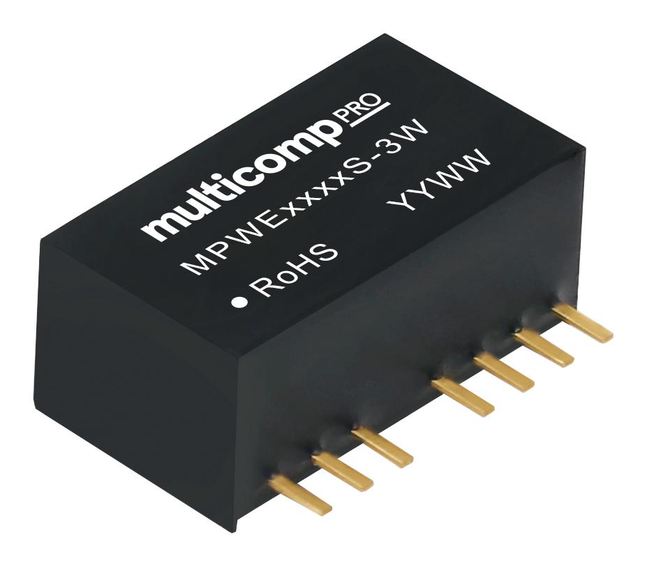 Multicomp Pro Mpwf1215S-3W Dc-Dc Converter, 15V, 0.2A