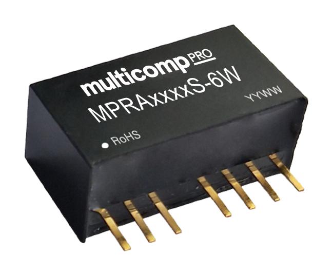 Multicomp Pro Mpra2415S-6W Dc-Dc Converter, 2 O/p, 6W