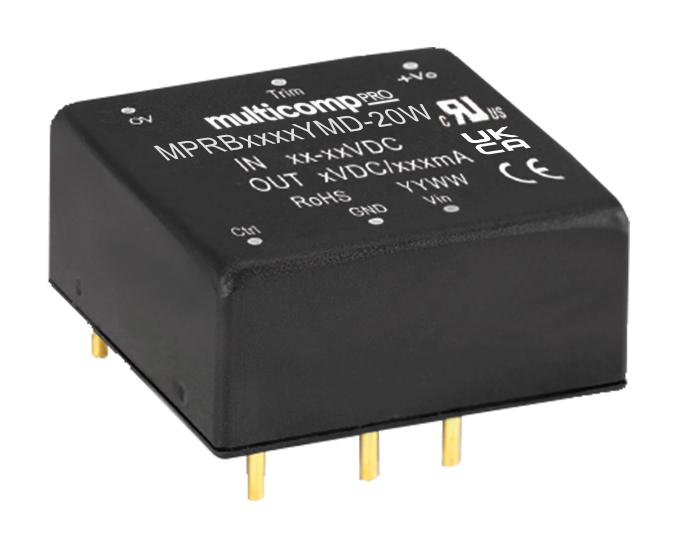 Multicomp Pro Mprb4805Ymd-20W Dc-Dc Converter, 5V, 4A