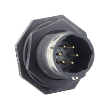 Souriau Utgx710E6P Circular Connector, Rcpt, 6Pos, Jam Nut