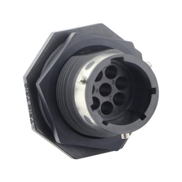 Souriau Utgx7128P Circular Connector, Rcpt, 8Pos, Jam Nut