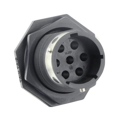 Souriau Utgx7147P Circular Connector, Rcpt, 7Pos, Jam Nut