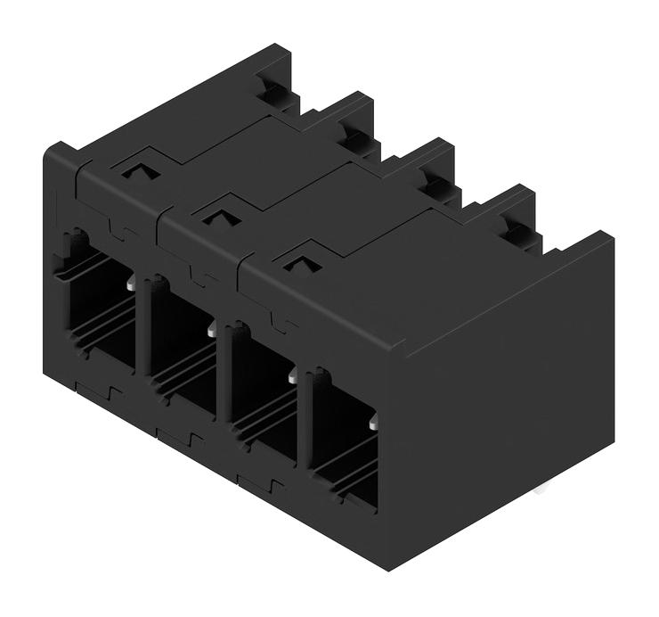 Weidmuller 2741430000 Terminal Block, Header, R/a, 4Pos, Th