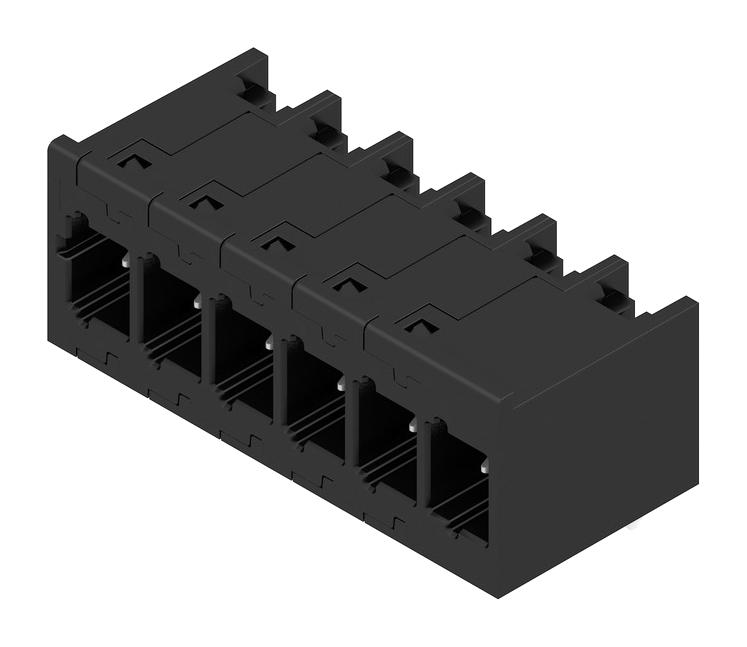 Weidmuller 2741450000 Terminal Block, Header, R/a, 6Pos, Th