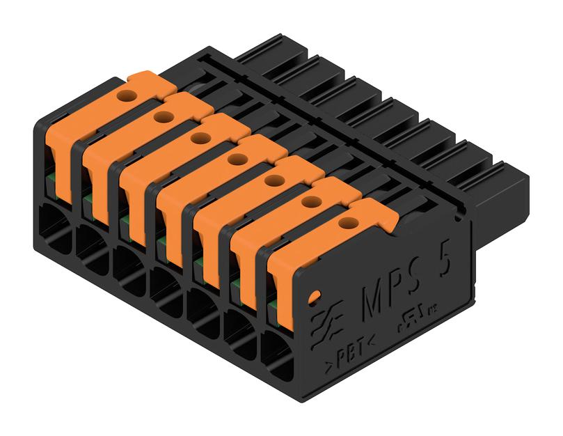 Weidmuller 2741610000 Terminal Block, Pluggable, 7Pos, 14Awg