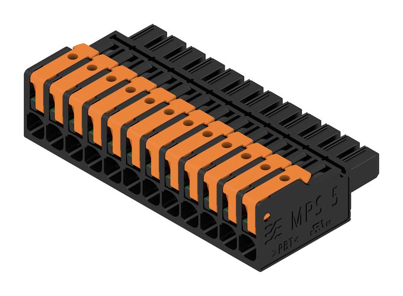 Weidmuller 2741660000 Terminal Block, Pluggable, 12Pos, 14Awg