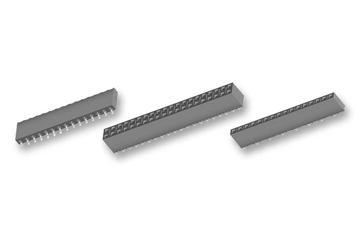 Samtec Ssm-103-L-Sv-K-Tr Socket, 2.54mm, Smt, 1X3Way