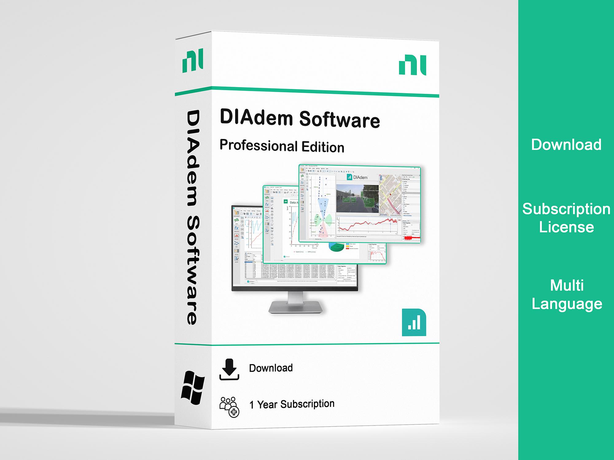 NI/emerson 784272-35 Diadem Software, Download, Professional