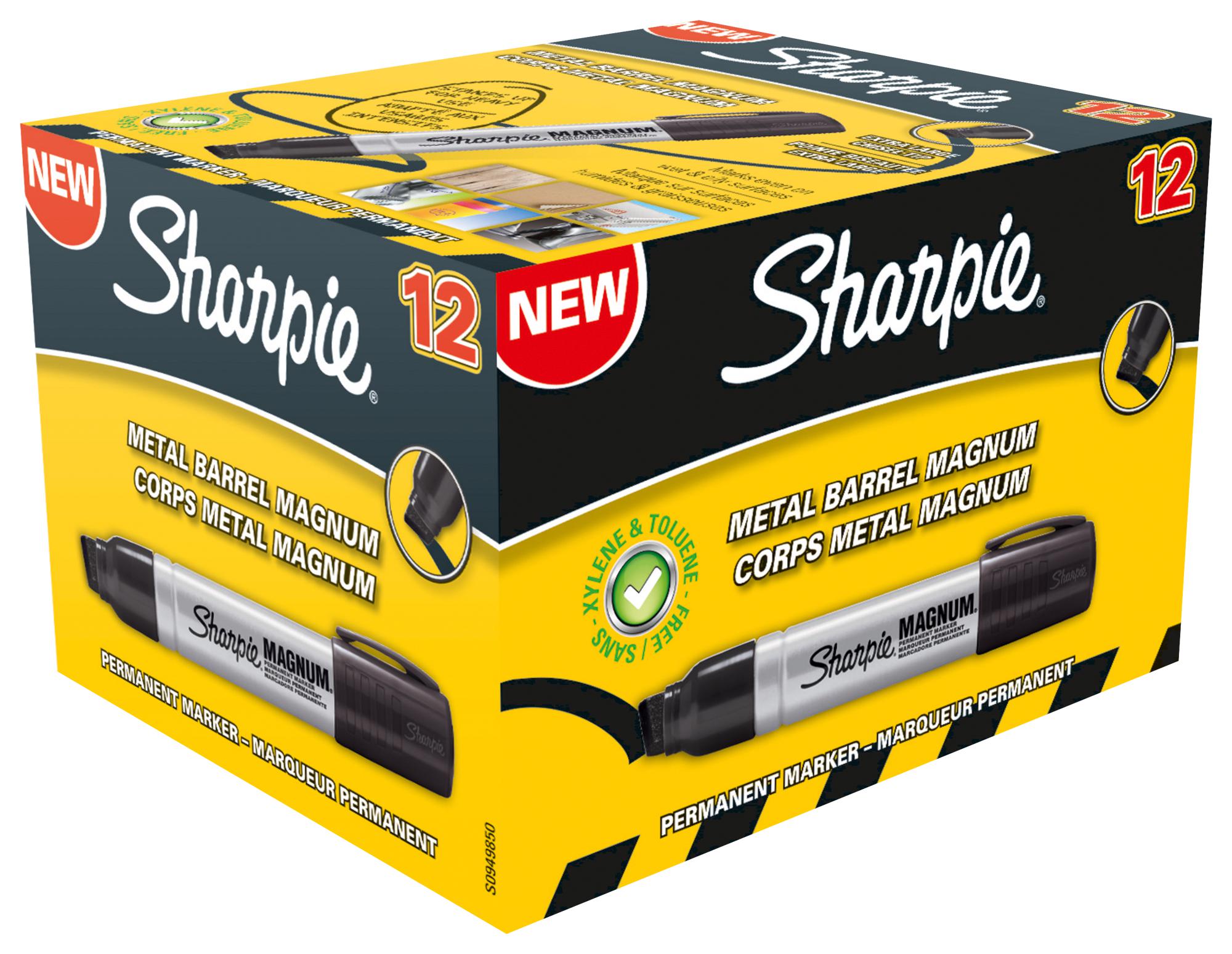 Sharpie S0949850 Marker Large Chisel Blk 12Pk