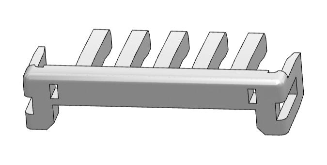 Molex 500817-0505 Tpa Retainer, 5Pos, 2.5mm, Polyester