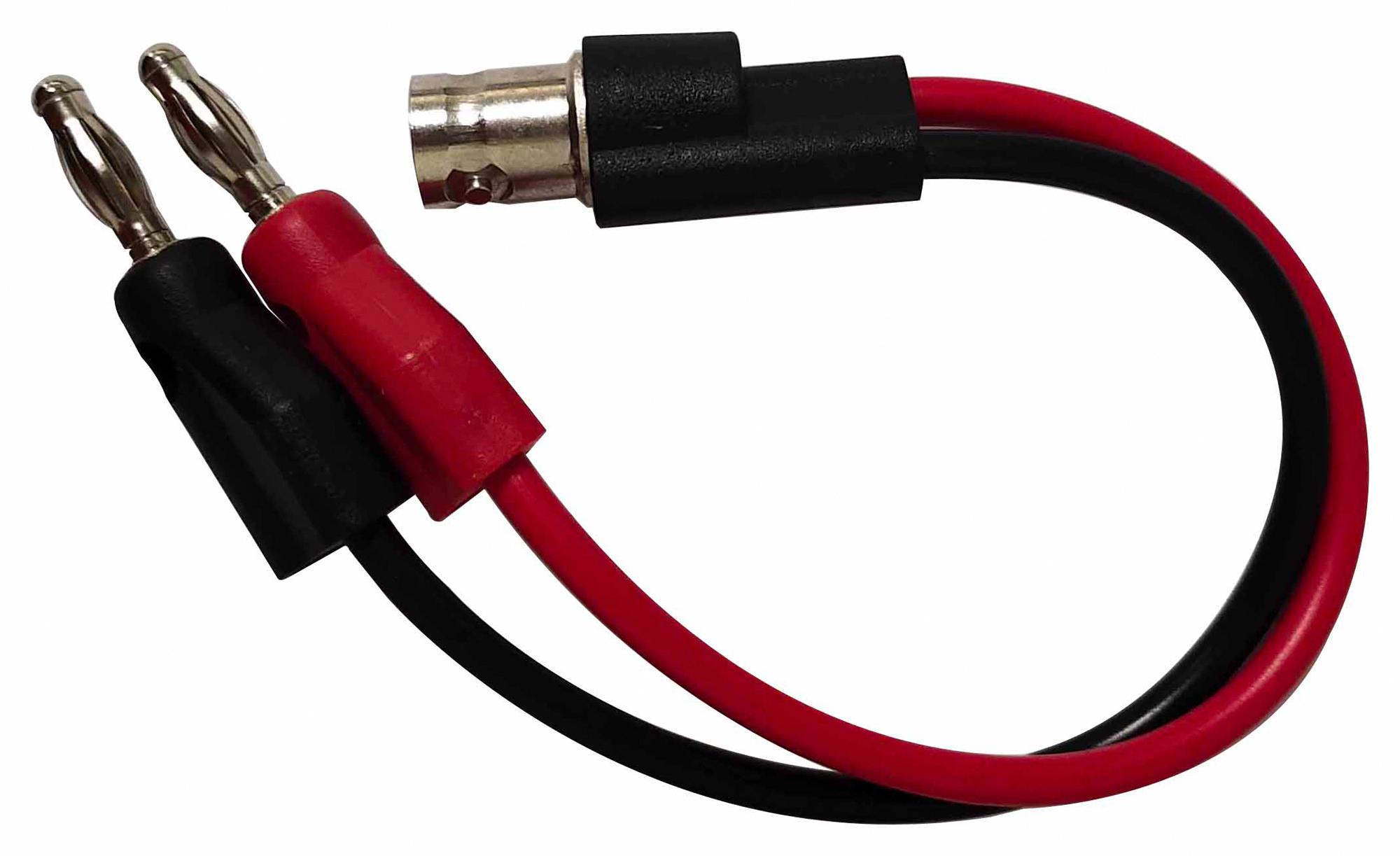 Multicomp Pro Mp770801 Bnc Jack-4mm Banana Plug, Blk/red, 135mm