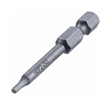 Harwin Z9951-00 A/f Hex Drive Bit, 2mm, 50mm