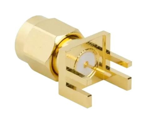 Amphenol RF 132365-10 Rf Coaxial, Sma Jack, 50 Ohm, Pcb