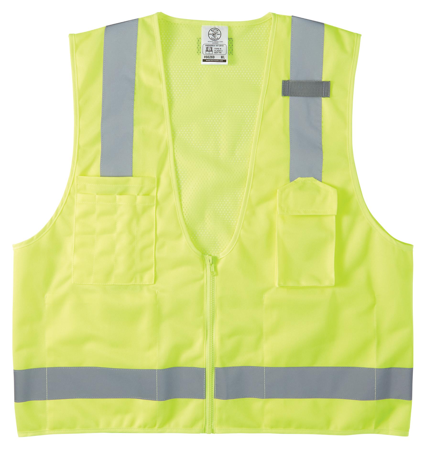 Klein Tools 60269 High-Visibility Safety Vest, M/l