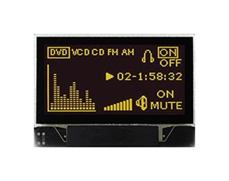 Midas Displays Mdog128064N4V-Ym Oled Graphic Display, Cog, 128 X 64P, 3V