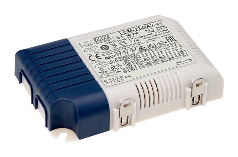 MEAN WELL Lcm-25Da2 Led Driver, Constant Current, 25.2W