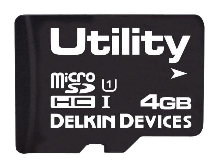 Delkin Devices S404Gsej6-U3000-3 Microsdhc Card, Uhs-1, 4Gb, Mlc