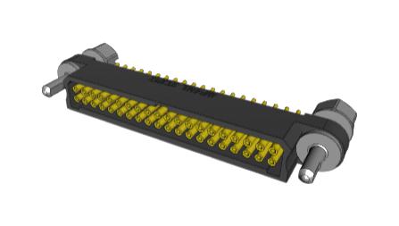 Amphenol SoCapacitorex Mhdas2F040Yde50 Pcb Receptacle, Btb, 40Pos, 2Row, Th