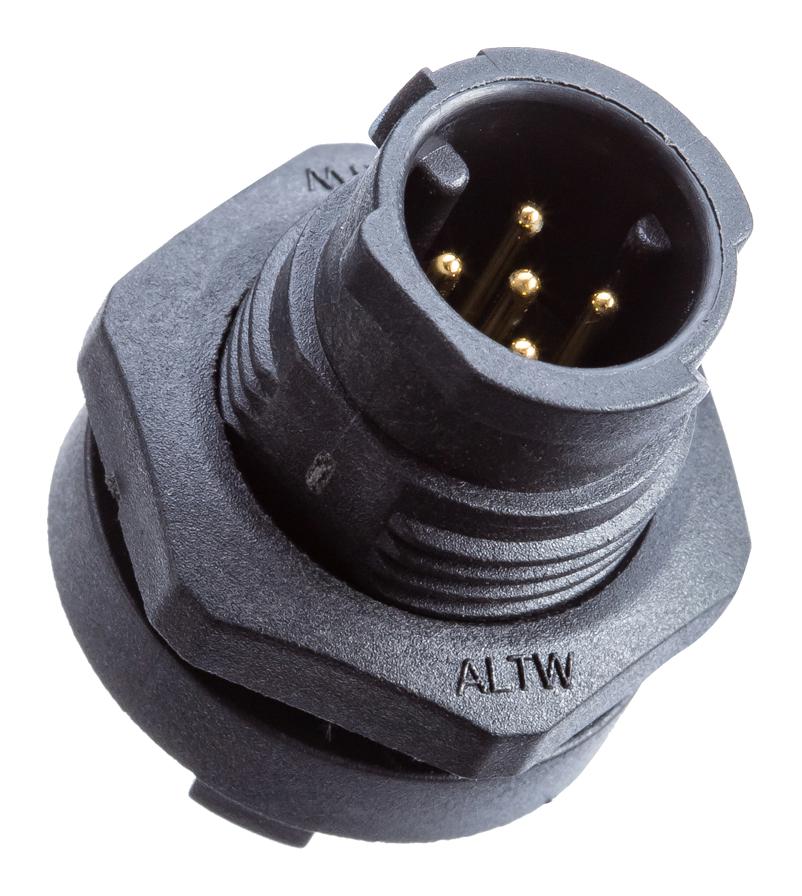 Amphenol LTW Az-17Pmms-Qc8001 Circular Connector, Plug, 17Pos, Panel