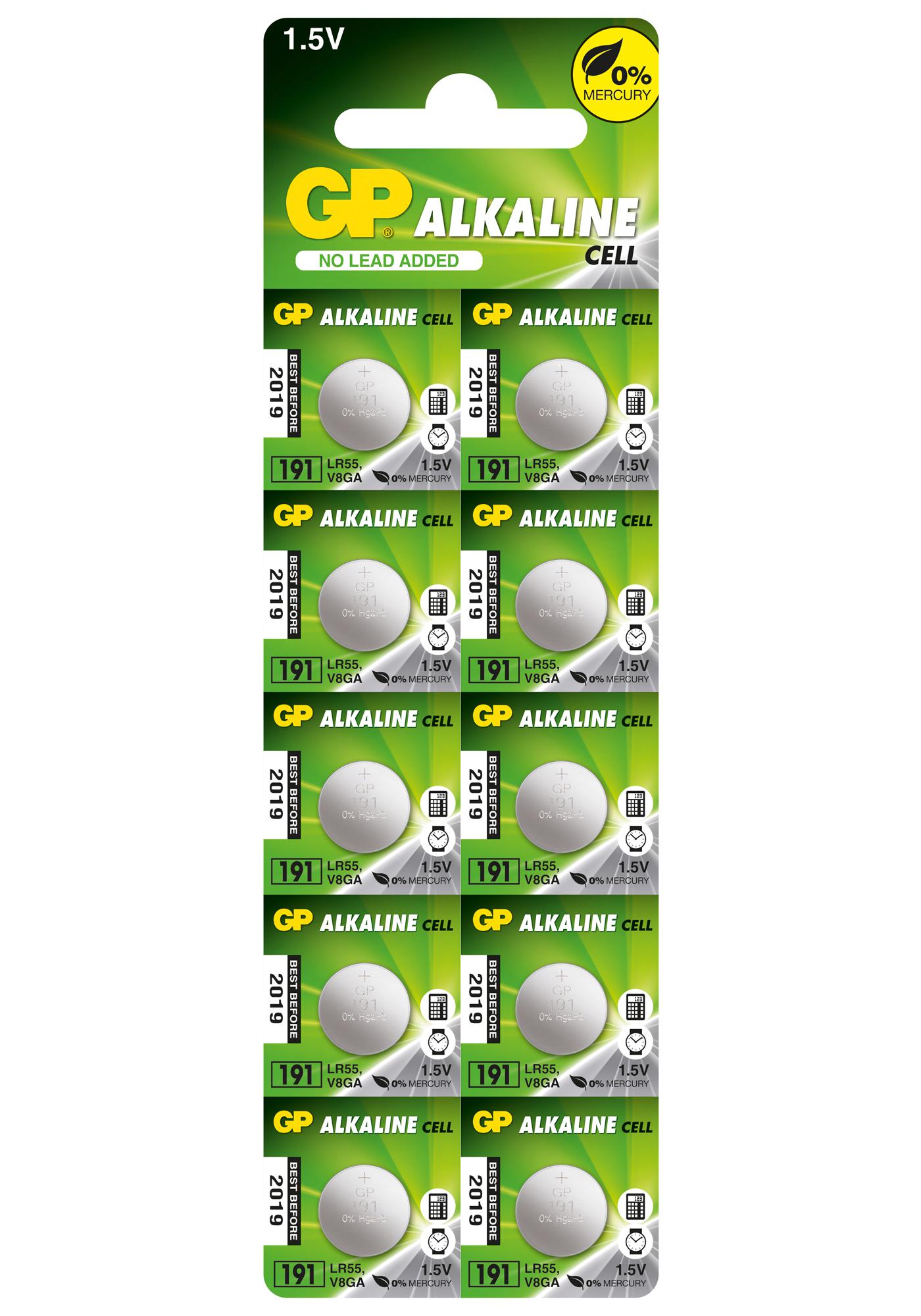 Gp Batteries Gppba191F004 Battery, Alkaline, 1.5V, 23Mah