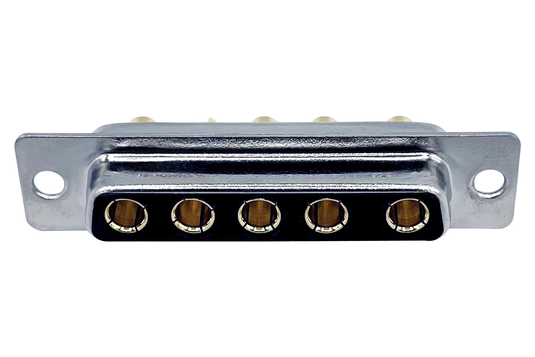 NorComp 681M5W5203L041 Combo D-Sub Connector, Rcpt, Db-5W5, Th