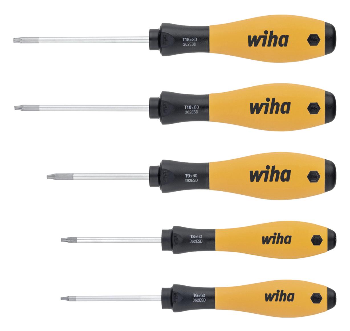 Wiha 27253 Screwdriver Set, 5Pieces