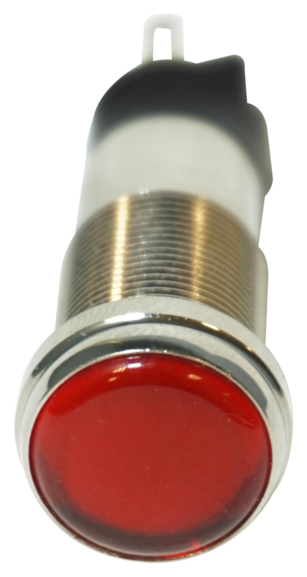 Dialight 656-1105-304F Led Panel Indicator, Red, 12.7mm, 120V