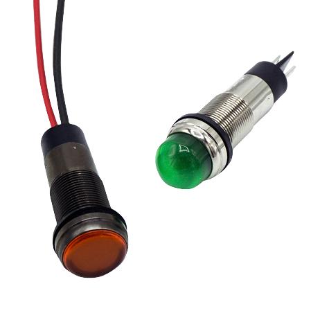 Dialight 656-1202-303F Led Panel Indicator, Green, 12.7mm, 5Vdc