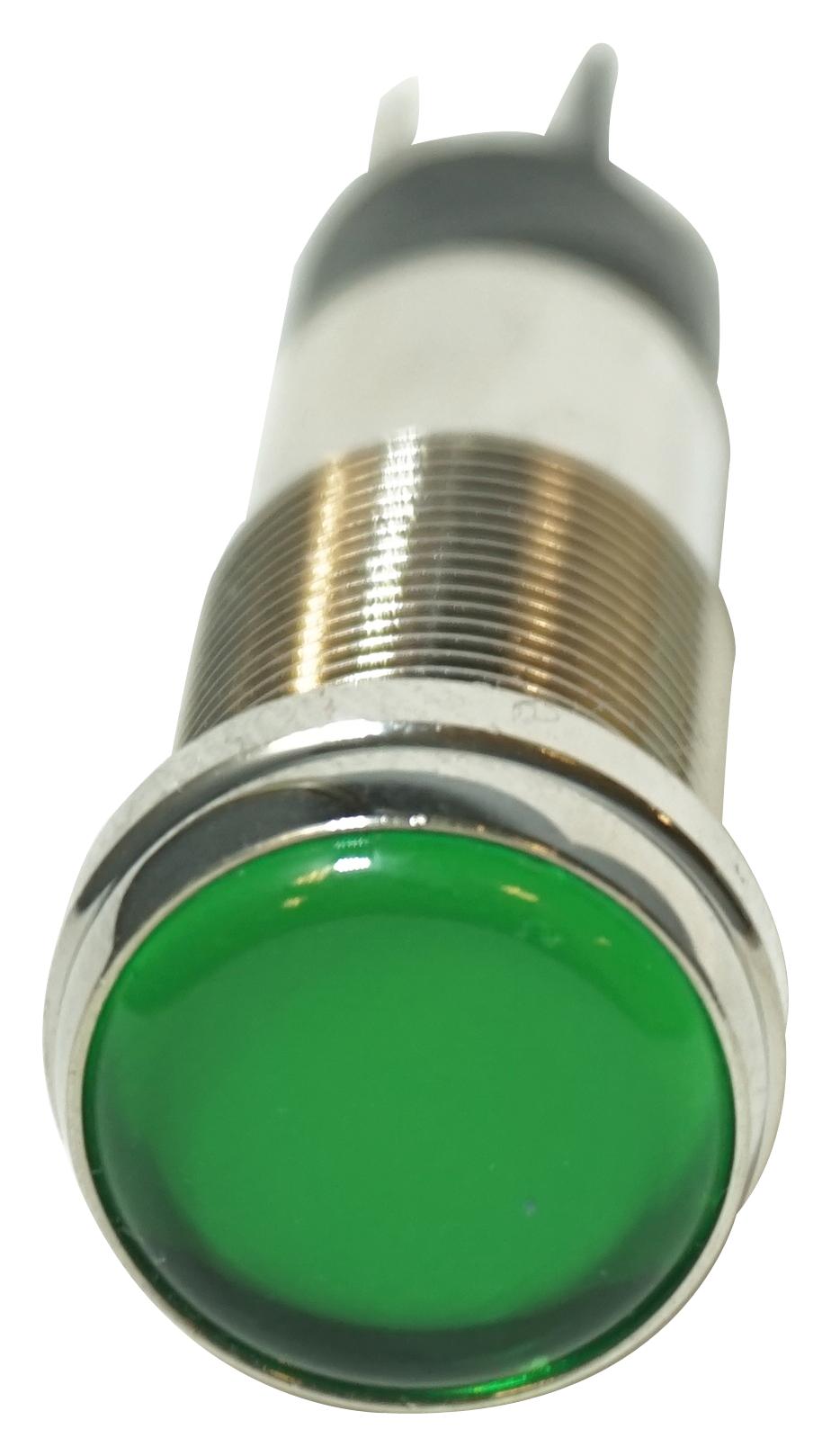 Dialight 656-1209-304F Led Panel Indicator, Green, 12.7mm, 230V