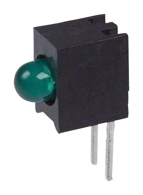 Dialight 551-0609F Ckt Board Indicator, Green, 19Mcd, Th