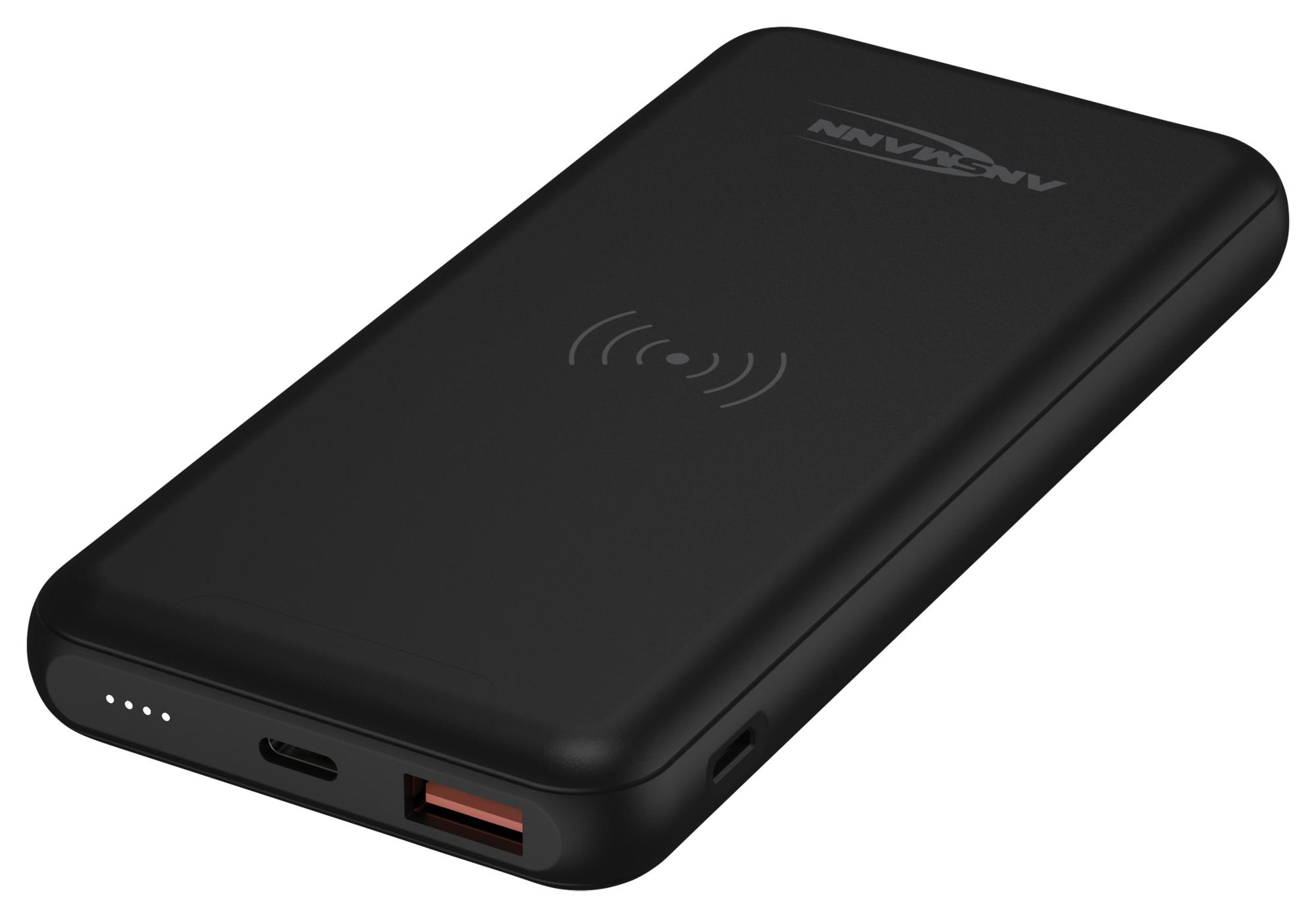 Ansmann 1700-0135 Power Bank Charger, Wireless, 10Ah, 3A