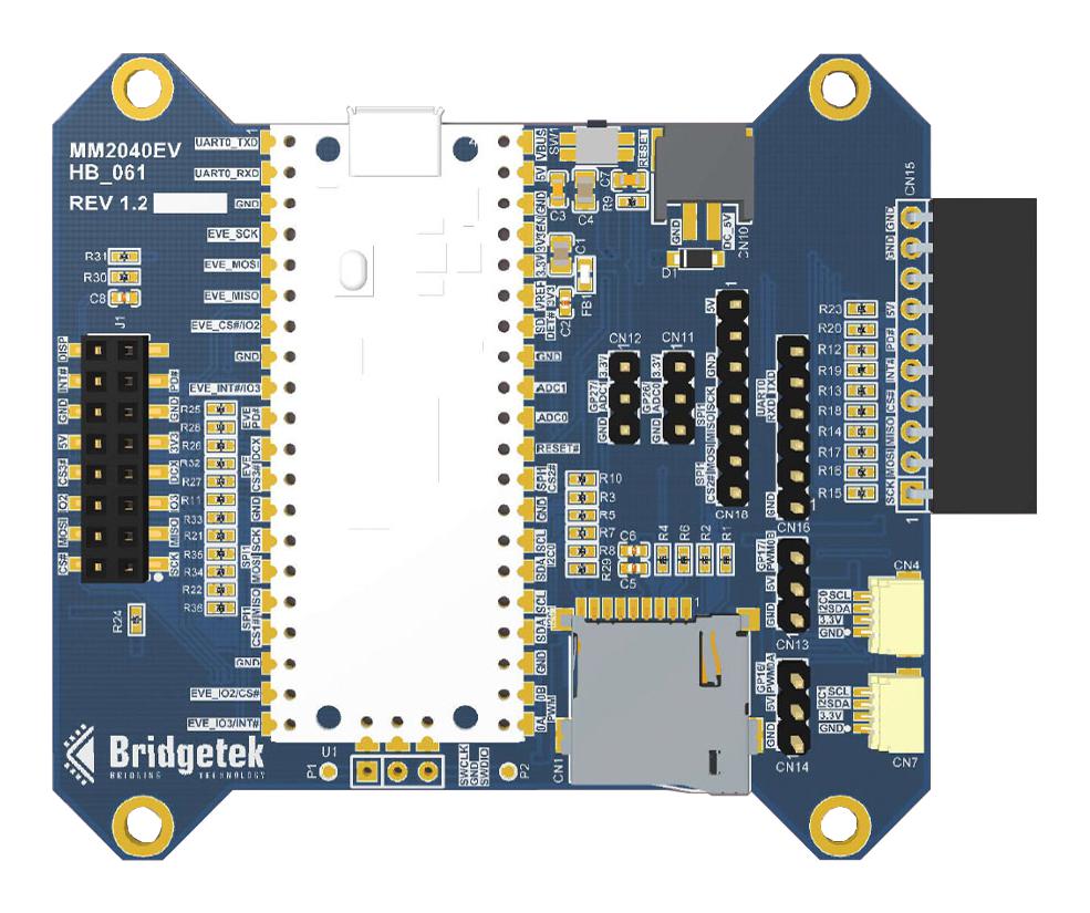 Bridgetek Mm2040Ev Pico Adapter Board, ARM, Cortex-M0+