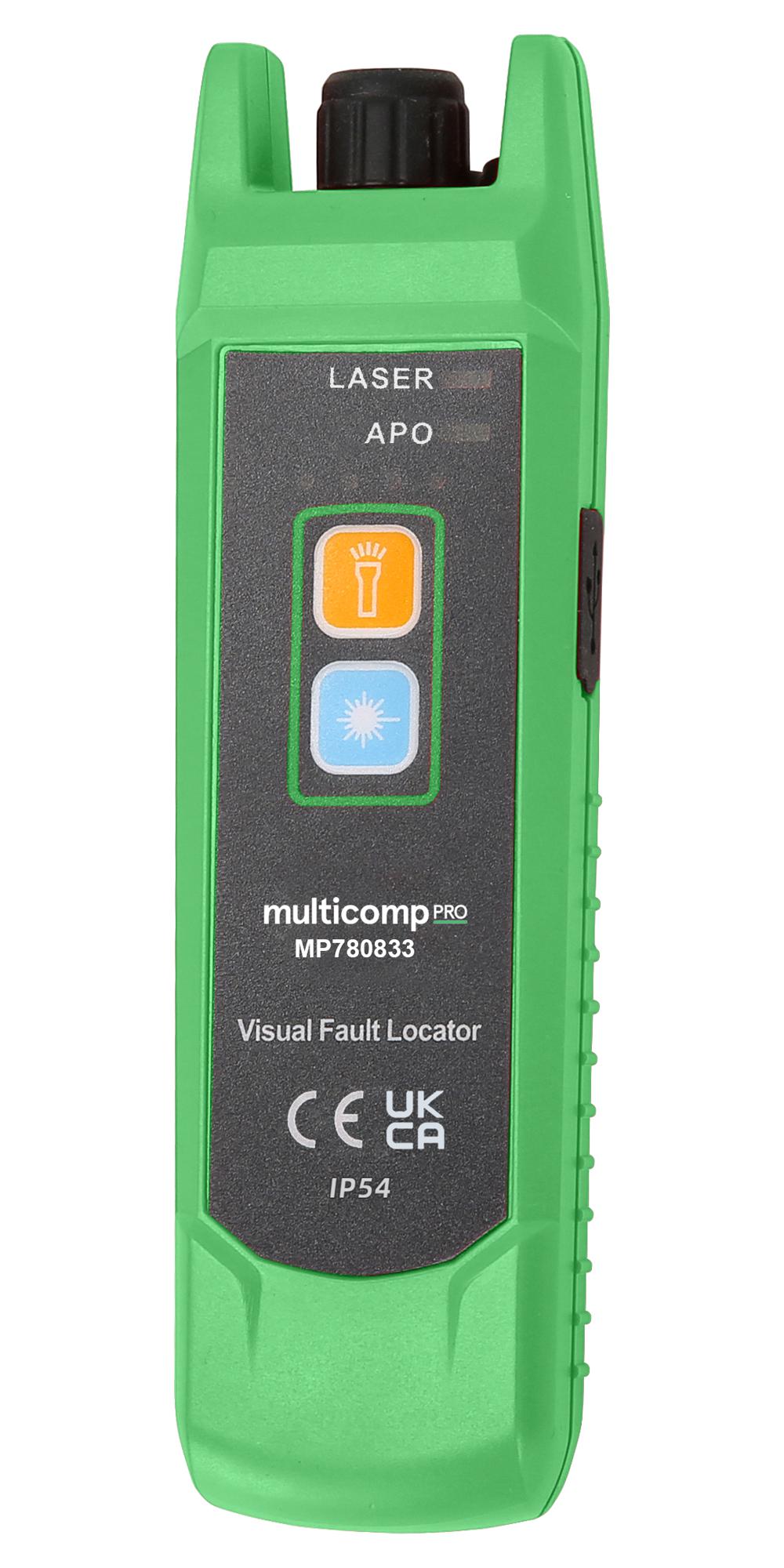 Multicomp Pro Mp780833 Visual Fault Locator, 3Km, 5Vdc, 650Nm