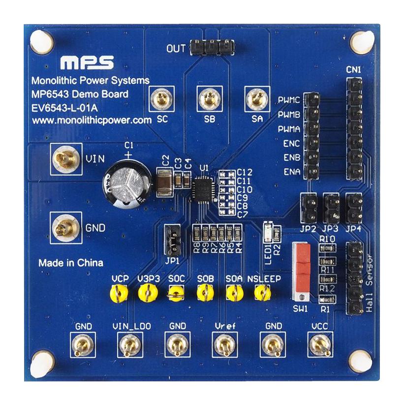 Monolithic Power Systems (Mps) Ev6543-L-01A Evaluation Board, 3-Phase Bldc Driver